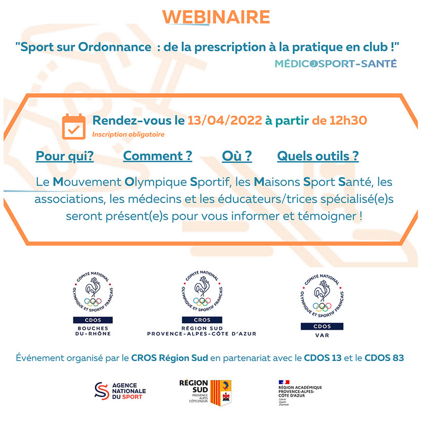 inscription au webinaire sport sur ordonnance